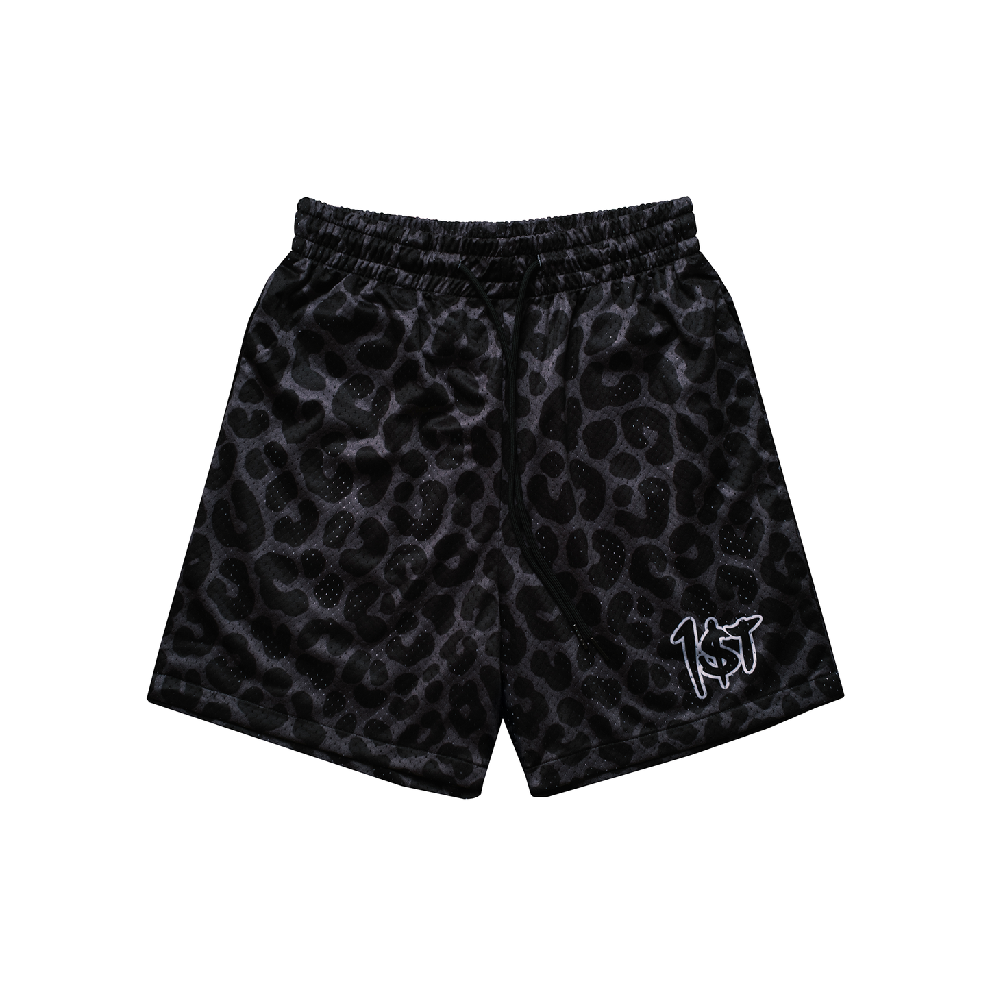 Shadow Cat (Black Leopard) Mesh Shorts by 1ST By Brian Alcazar