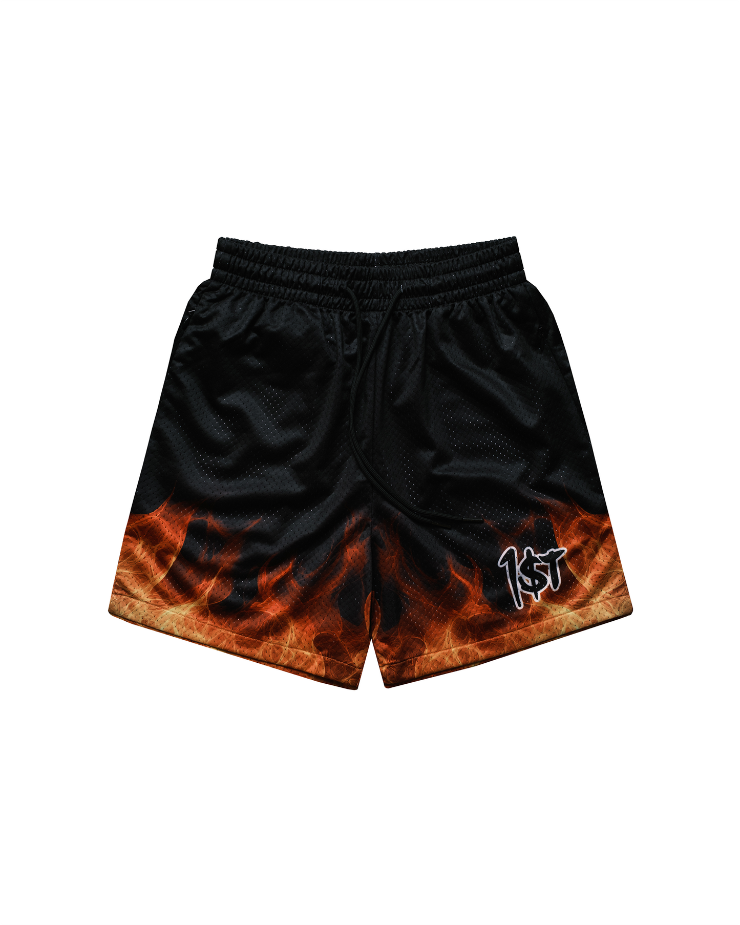 Flame On Mesh Shorts