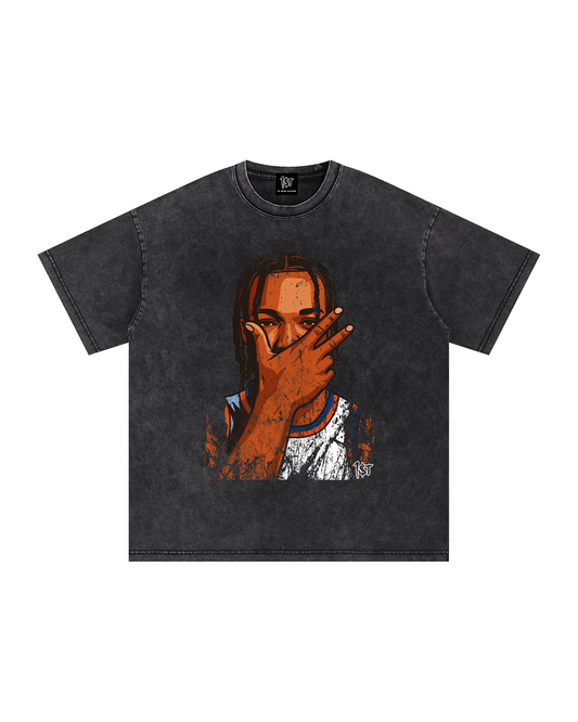 "BRUNSON BURNER" 2026 Acid Wash Heavyweight Tee (3 Colors)