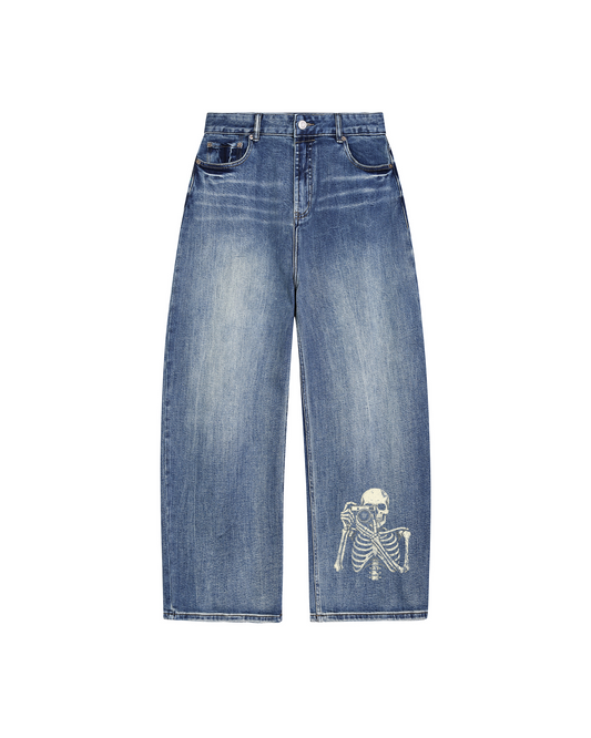 "DEAD EYE" Sun Faded Denim