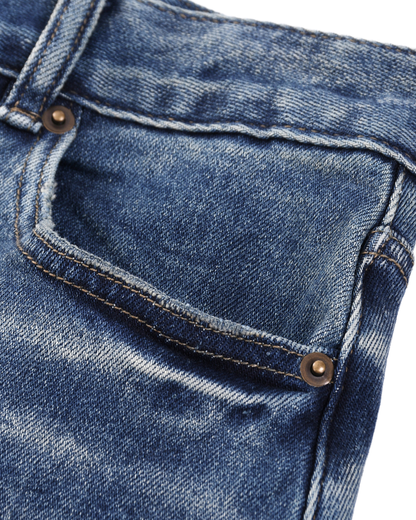 "DEAD EYE" Sun Faded Denim