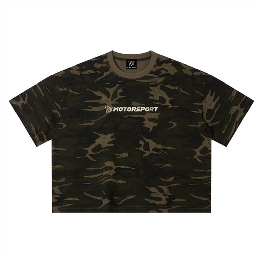 1st Motorsport Camo Boxy Tee