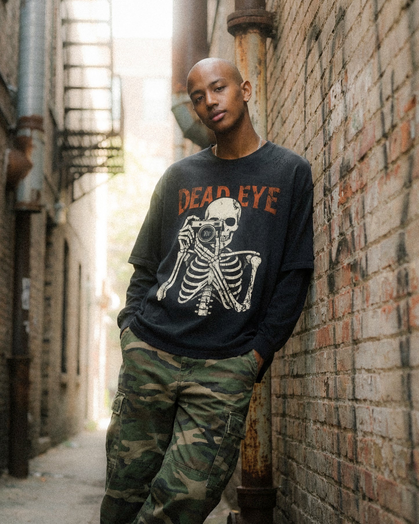 Dead Eye V2 Long Sleeve Fake Tee (2 Piece Integrated Look) by 1ST By Brian Alcazar - View 2
