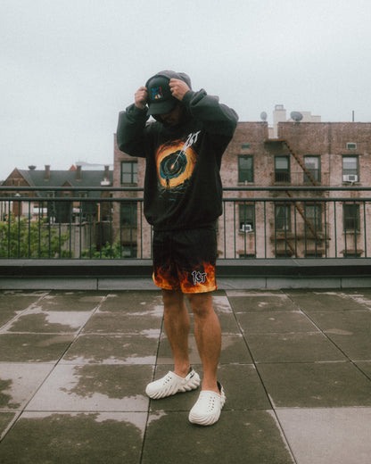 Flame On Mesh Shorts