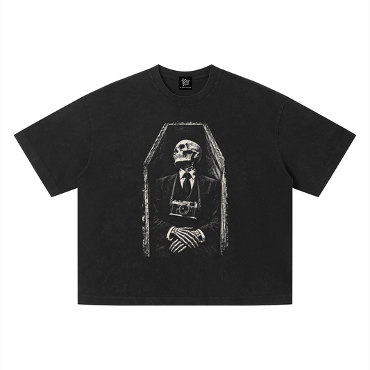 Final Exposure Boxy Tee, vintage black